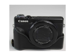 Funda protectora de cuero genuino para cámara Canon PowerShot G7 X Mark III