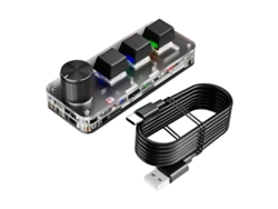 Mini teclado mecánico de 3 teclas, 1 botón macro, teclado personalizado para juegos, programación, teclado Bluetooth, teclados negros Ly Ebike