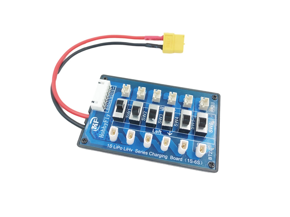 Placa de carga para batería Lipo Hobbyfly 1s BT20PH20, placa de carga paralela, conector Inductrix Ultra Micro JST PH para cargador