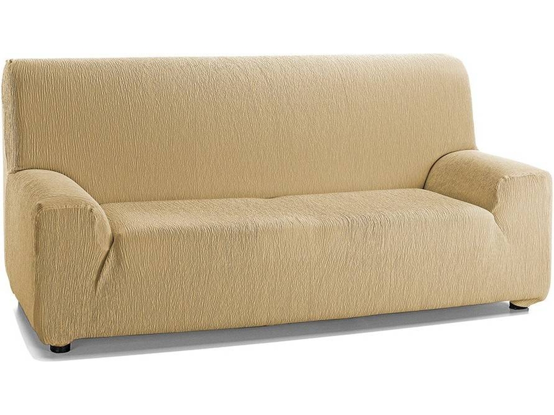 Funda de Sofá TODOPARAMICASA Emilia Beige (4 Plazas - 260 cm)