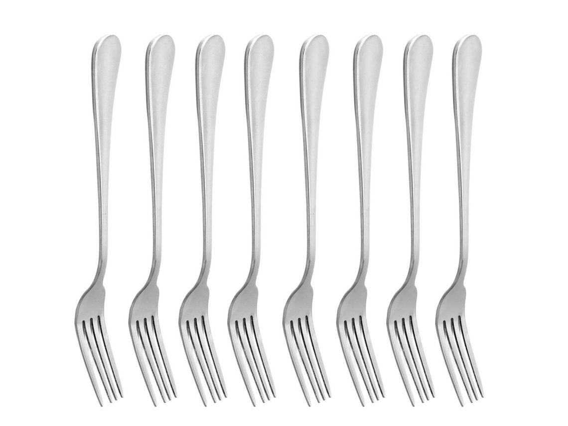 Tenedores para cena, juego de 8 tenedores de acero inoxidable NEVEANCE