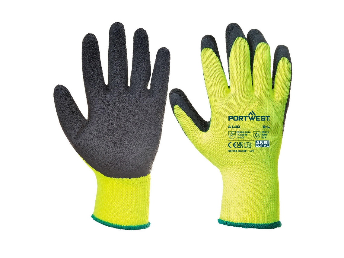 Guante térmico, protección y comodidad en el trabajo / Negro / M Portwest