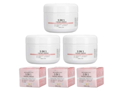 Crema Facial 5 En 1 Anti-edad Eliminación Arrugas Vitamina E Reducción Manchas Hidratante Rostro 50ml