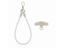 Cordão Para Telemóvell Com Cristais E Gancho Metálico Skyhe Szsjgs007 Branco Cristal