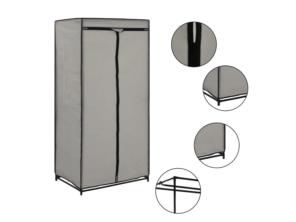 Armario 75x50x160 cm Gris DKD HOME DECOR