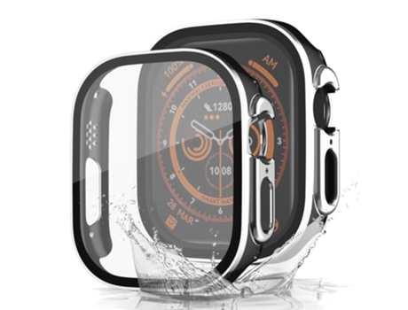 Funda+Película Protectora de Pantalla para Apple Watch 9/8/7 45mm Negro