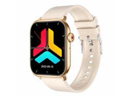 Reloj deportivo de 1,96 pulgadas con Bluetooth 5.2, compatible con llamadas Bluetooth y modo de suspensión. (Beige)
