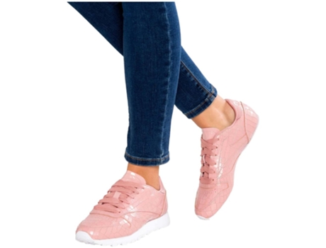 Zapatillas de Mujer REEBOK Classic Crackle Rosa (35)