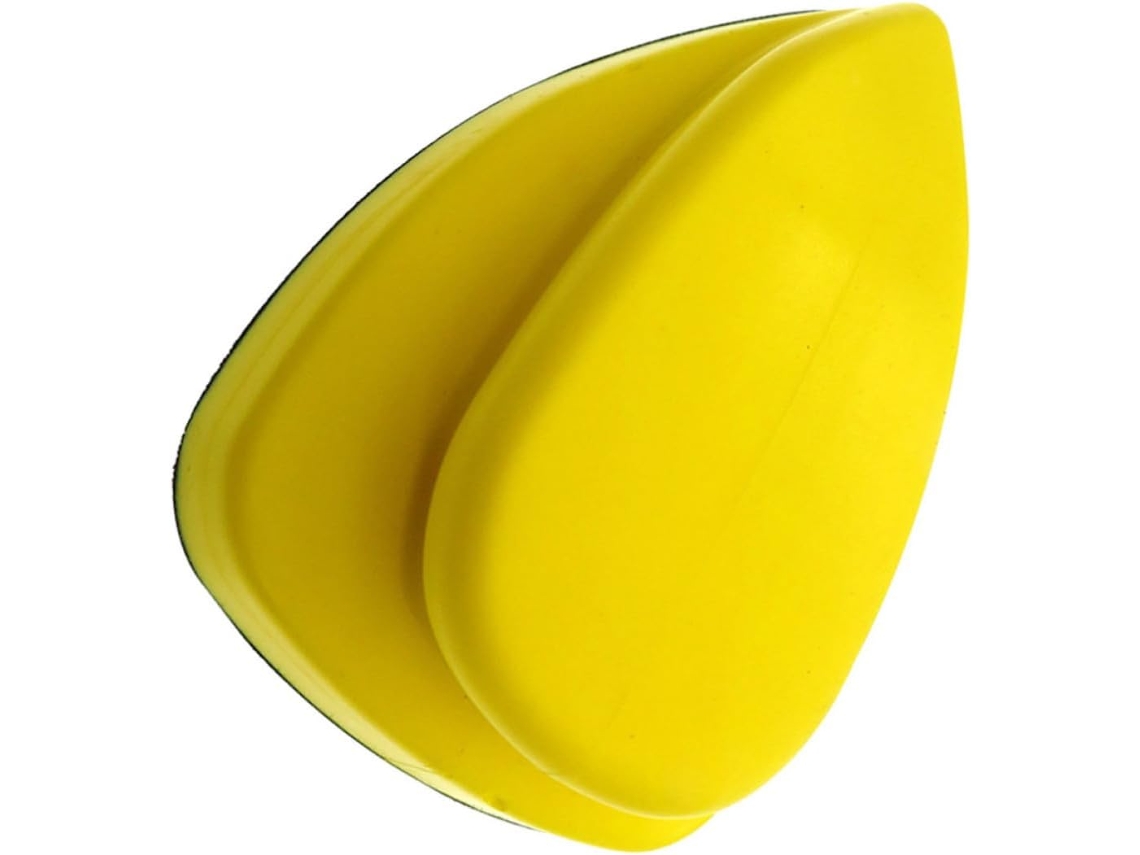 Almohadilla De Pulido De Cuero Sintético Pu Amarillo Cómodo, Autoadhesiva, Almohadilla De Pulido Triangular Con Forma De Rata