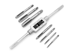 Conjunto De Brocas Métricas Ajustables Con Llave M3-m12 En Acero Resistente A La Corrosión Para Madera Plástico Metal