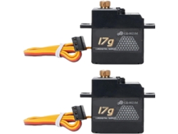 Servo Digital De 2 Piezas De 17g Con Bocina De Aluminio, 25t - Servo Rc Con Engranajes Metálicos Ip66