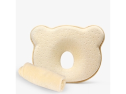 (Amarillo) Almohada correctora para bebés para prevenir la plagiocefalia y las deformidades craneales.