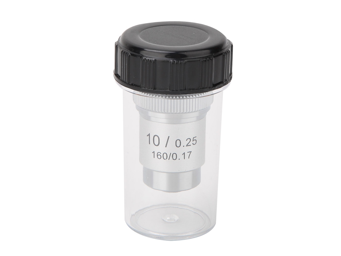 Objetivo Acromático Allsteel 10x Para Microscopios Biológicos Con Interfaz Rms De 20,2 Mm