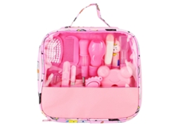 2026-13pcs Set De Cuidado De Uñas Y Limpieza Para Bebé Herramientas De Cuidado Personal Diario Bolsa Rosa