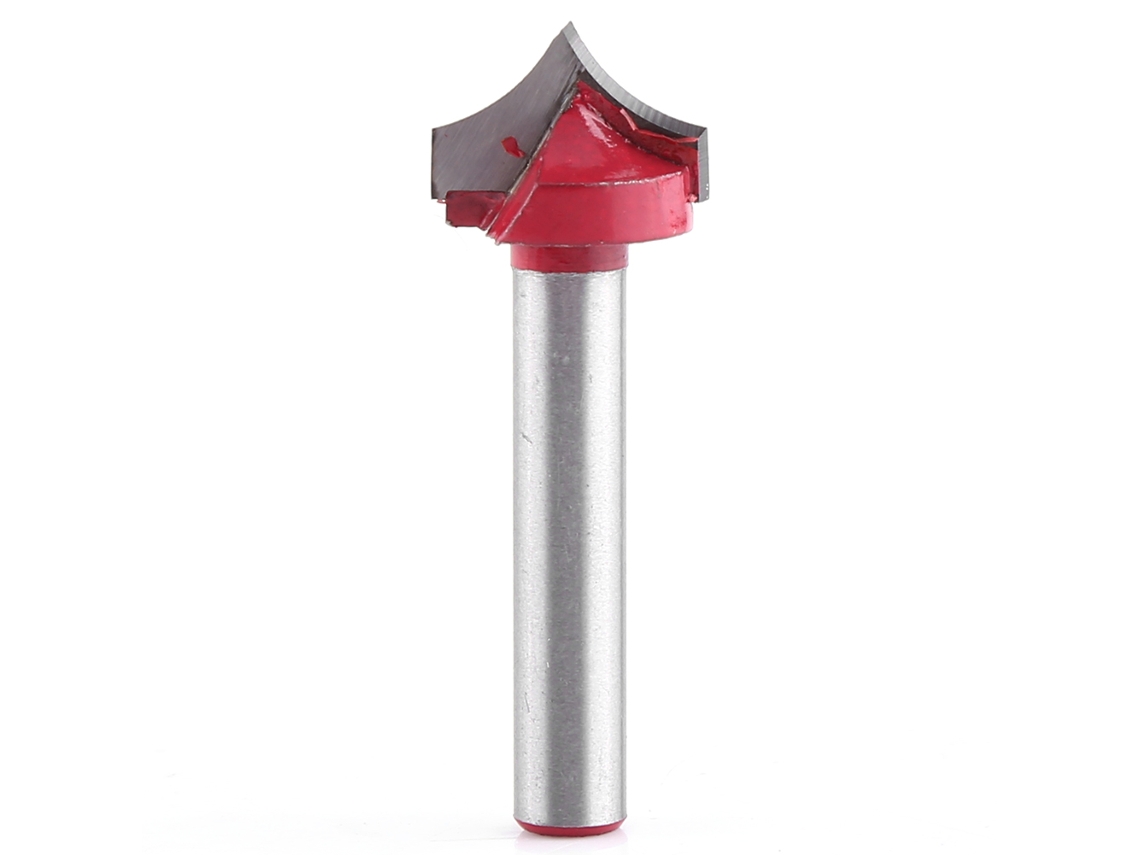 Herramienta De Mecanizado Cnc 3d Con Vástago De 6 Mm, Punta En V Para Grabado En Madera, Fresas De Extremo.