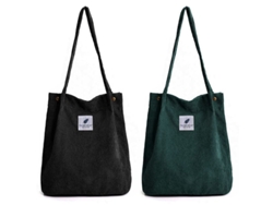 Bolso tote de pana para mujer 2026, bolso de hombro informal con gran capacidad, ideal para ir de compras y para uso diario.