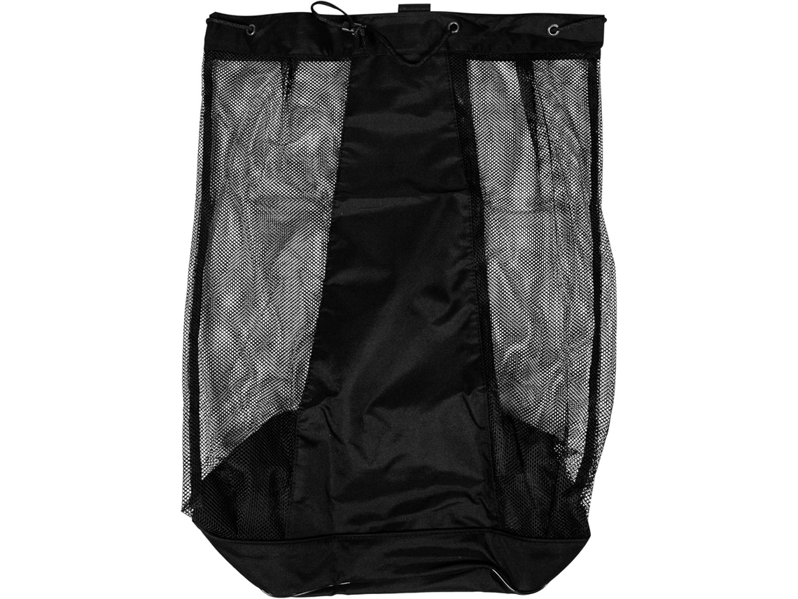 Red portátil de gran capacidad para 15 balones, ideal para la práctica deportiva.