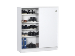 Zapatero 2 Puertas Corrediza 105X92X38 Blanco VENPRODIN