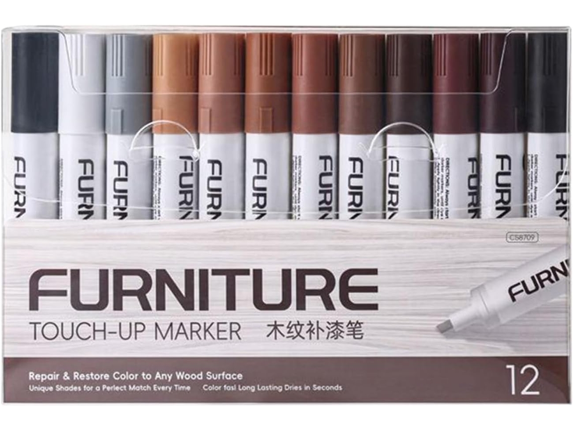 Kit De 12 Marcadores Para Muebles Para Cubrir Y Eliminar Arañazos Y