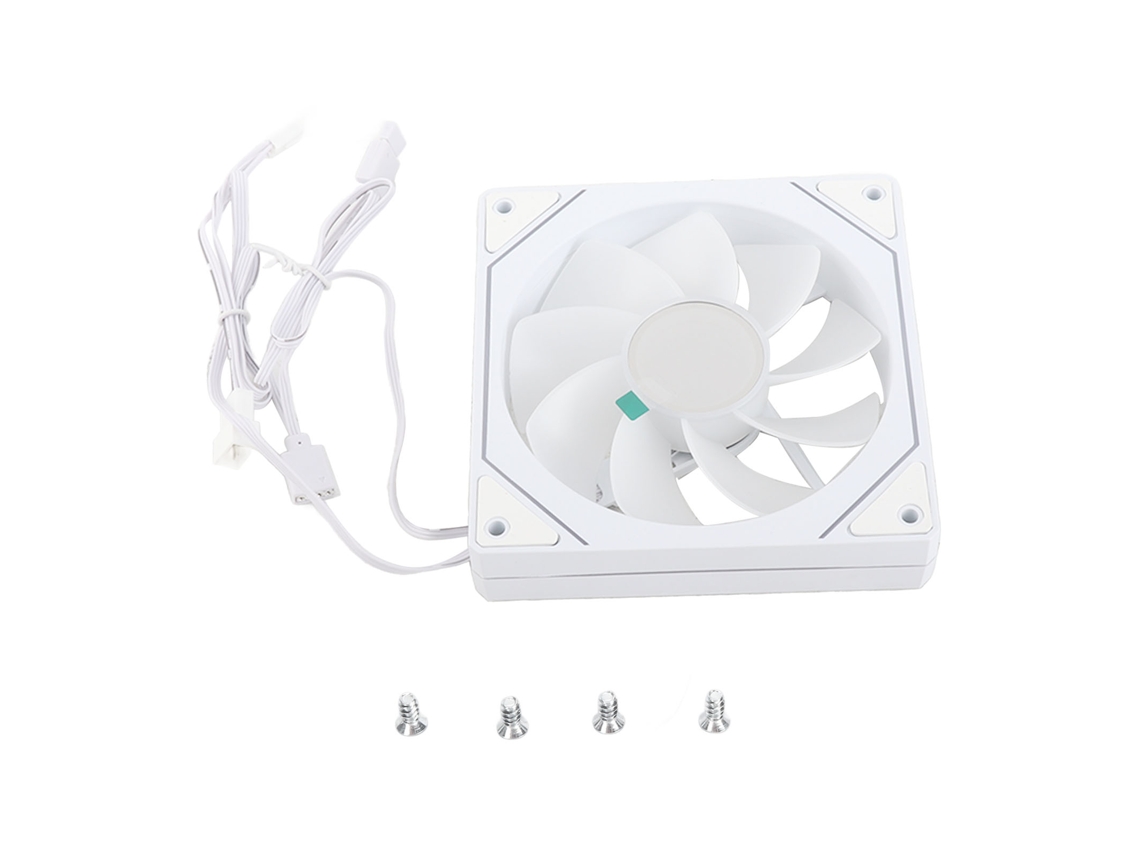 Ventilador De Caja Argb Pwm De 120 Mm 800-2000 Rpm 4 Pines Sincronización Con Placa Base Rgb Ventilador De Refrigeración Silencioso Para Pc