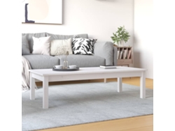 Mesa de Centro Apoyo 110X50X30 cm Pino Macizo Blanco