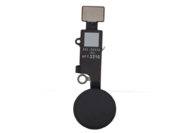 Cable Flexible Con Botón Decorativo Para Iphone 7/7plus/8/8plus (negro)