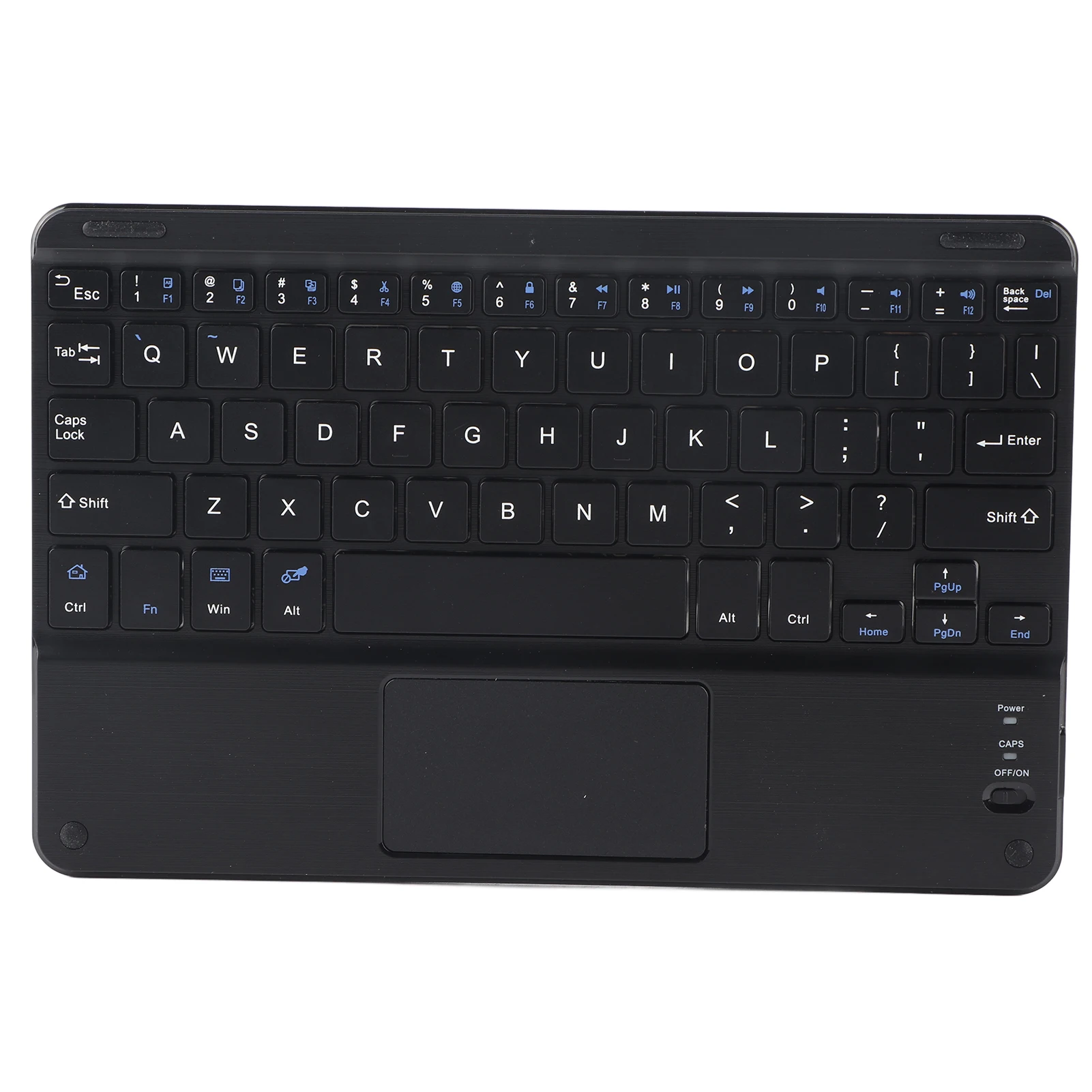 (negro) Teclado Bluetooth Con Panel Táctil, Diseño De Interruptor De Tijera, Ahorro De Energía.