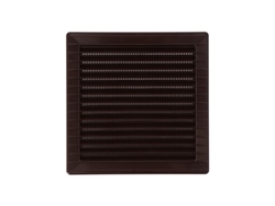 Rejilla De Ventilación Cuadrada Empotrable De 14x14cm Con Mosquitera Fabricada En Abs De Color Blanco 17x17x1cm Edm