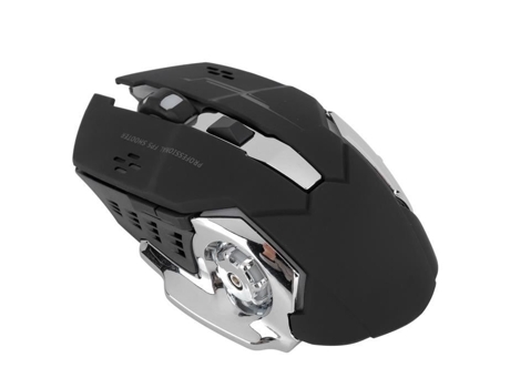 HURRISE Ratón para Juegos Ratón de Carga Inalámbrico Usb Juego Iluminación Silencio Accesorios para Computadora Portátil 10 Metros Tipo Silencioso...