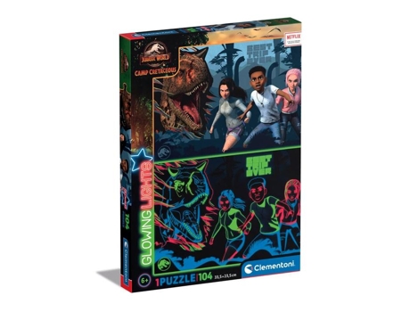 Puzzle CLEMENTONI JURASSIC WORLD Puzle de figuras 104 pieza(s) Arte