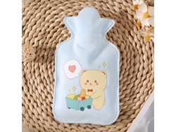 Bolsa De Agua Caliente Con Diseño De Personaje De Peluche (350 Ml) - Material De Pvc, Calentador Abdominal Manual, No Eléctrico.