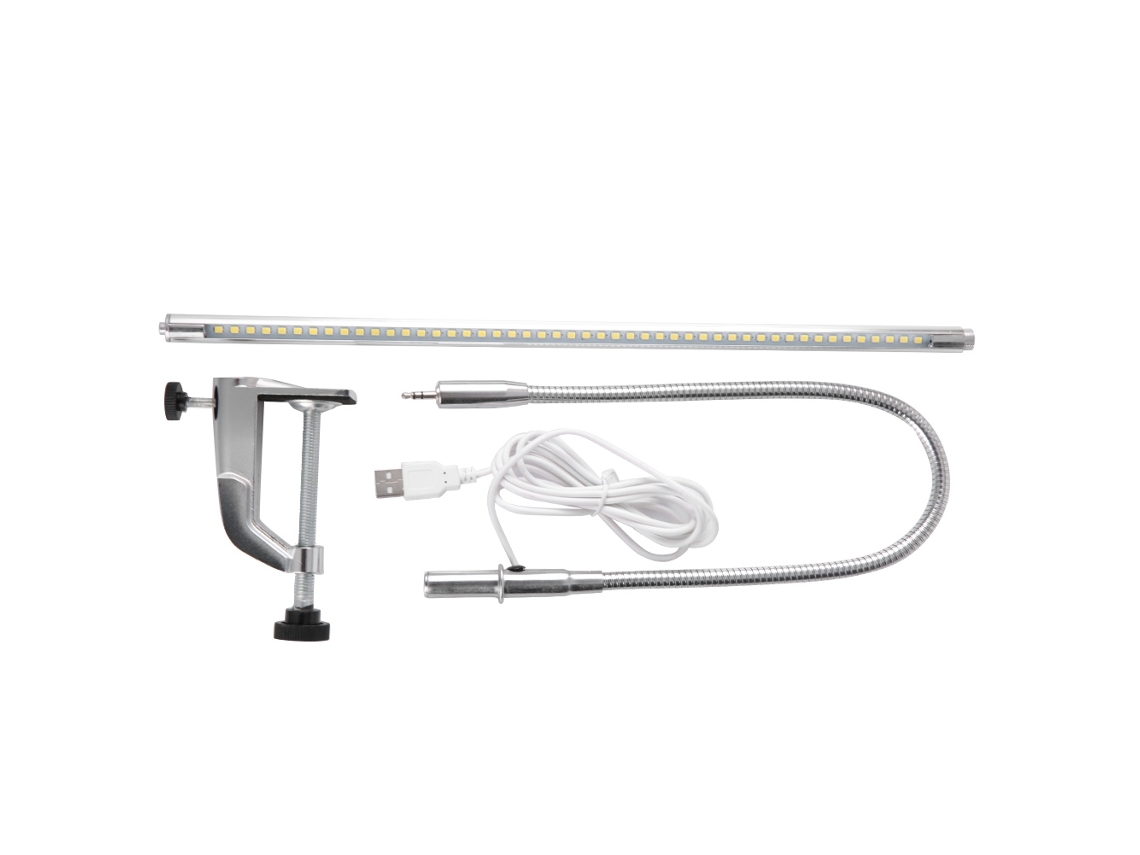 Lámpara De Mesa Led Usb Ajustable Con Clip Para Manicura, Lectura, Tatuajes, Luz Portátil.