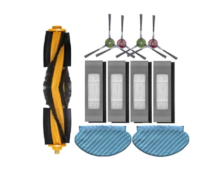 Conjunto de pano de esfregona com filtro de escova lateral para ecovacs deebot ozmo 920