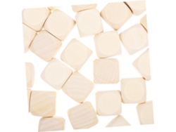 30 Dados De Madera En Blanco Para Pintar, Discos De Manualidades Para Niños Y Niñas.
