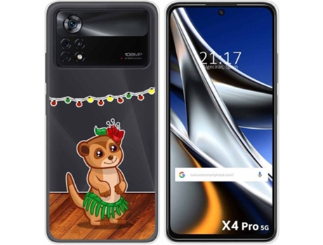 Carcasa para Xiaomi Poco X4 Pro 5G TUMUNDOSMARTPHONE Dibujos Transparente Suricata Multicolor