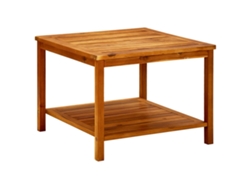 Mesa de Centro de Apoyo 60X60X45 Cm Madera de Acacia Maciza