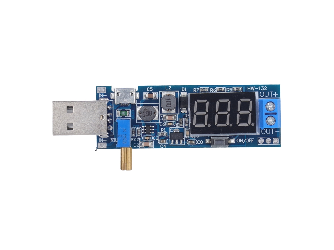 Módulo De Alimentación Usb Convertidor Regulador De Voltaje Buck Boost Dc3.5‑12v A Dc1.2‑24v