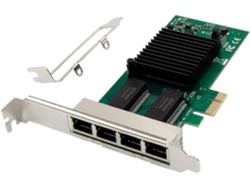 Tarjeta De Red Gigabit Para Servidor I340-t4 Pci-e X1 Con 4 Puertos Rj45 Pci Express X Gen 2.1 5gt/s 82580eb