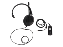 Auriculares Telefónicos Monoaurales De 3,5 Mm Con Reducción De Ruido Y Tarjeta De Sonido Usb Para Empresas.