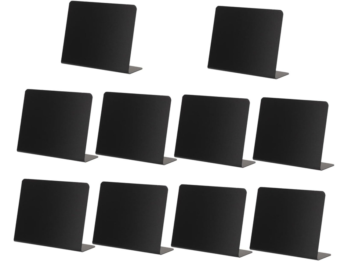 Juego De 10 Mini Pizarras Borrables De Pvc De 10 X 7,5 Cm.