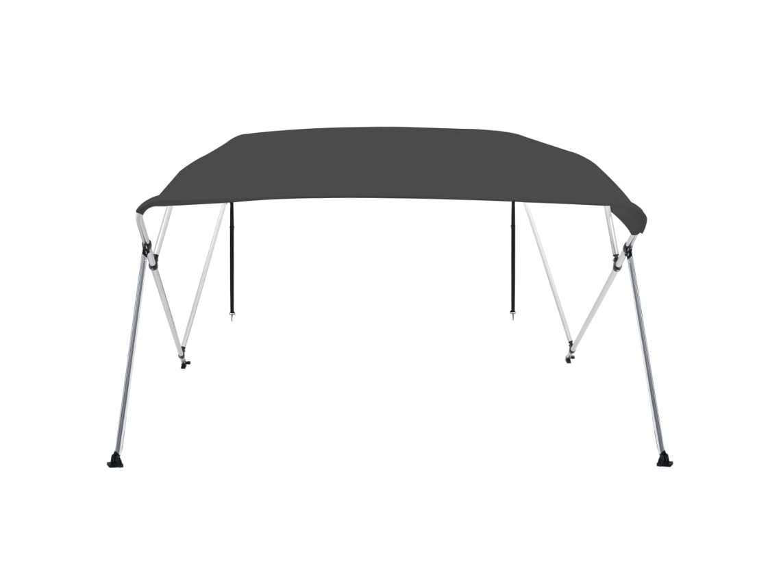 Toldo Exterior | Toldo Parasol | Toldo Bimini De 4 Arcos Gris Antracita 243x196x137 Cm Wsd749316