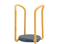 Organizador De Platos Retráctil Multifuncional Y Ajustable Para Cocina - Amarillo Y Azul