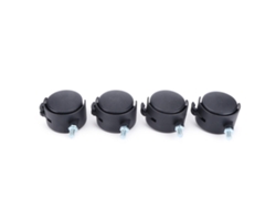 4 Ruedas Giratorias Universales Con Freno Silencioso, Giro De 360° Para Muebles, 2 Pulgadas