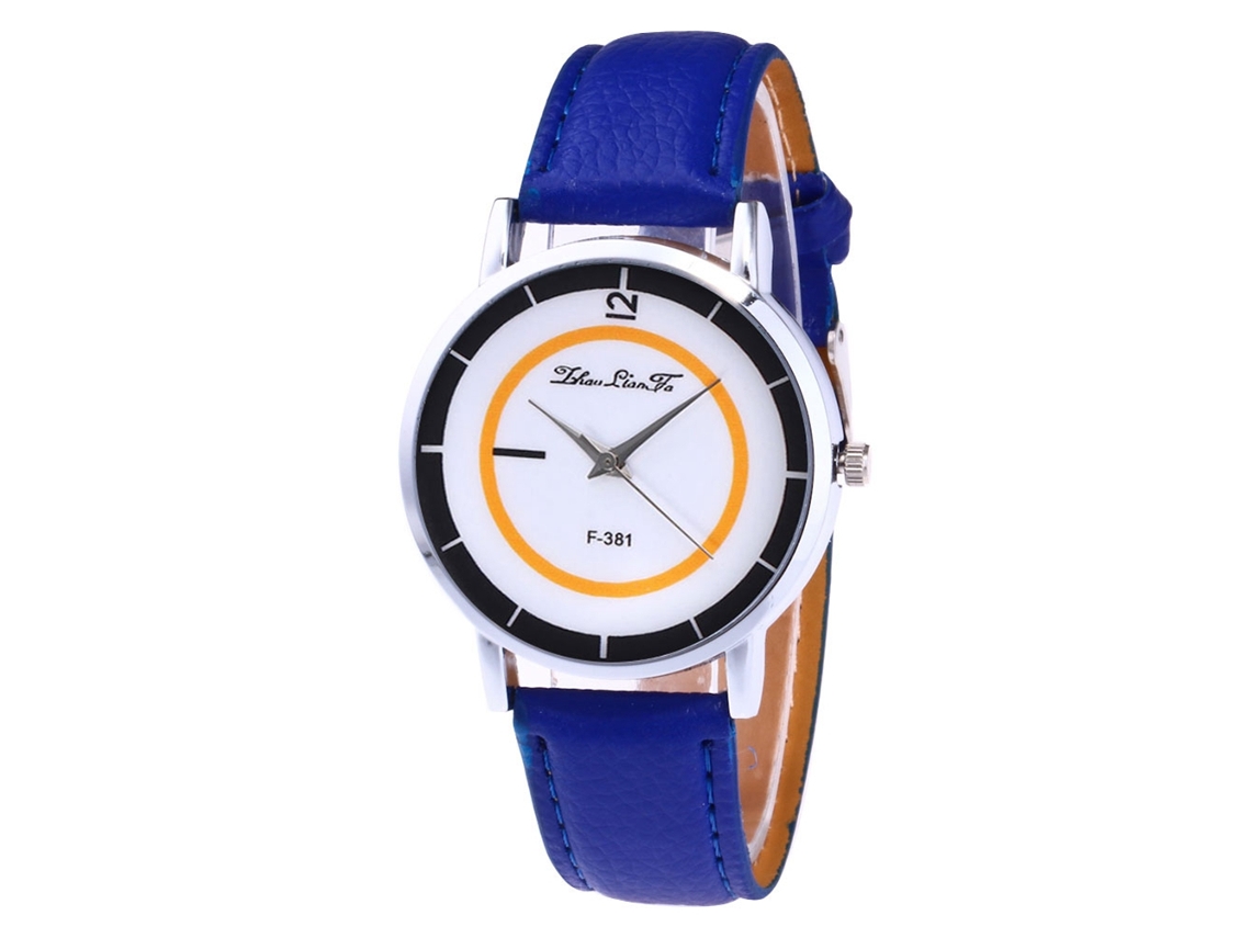 Reloj De Pulsera Zhoulianfa F381-a Para Mujer, Cuarzo Azul, A La Moda.