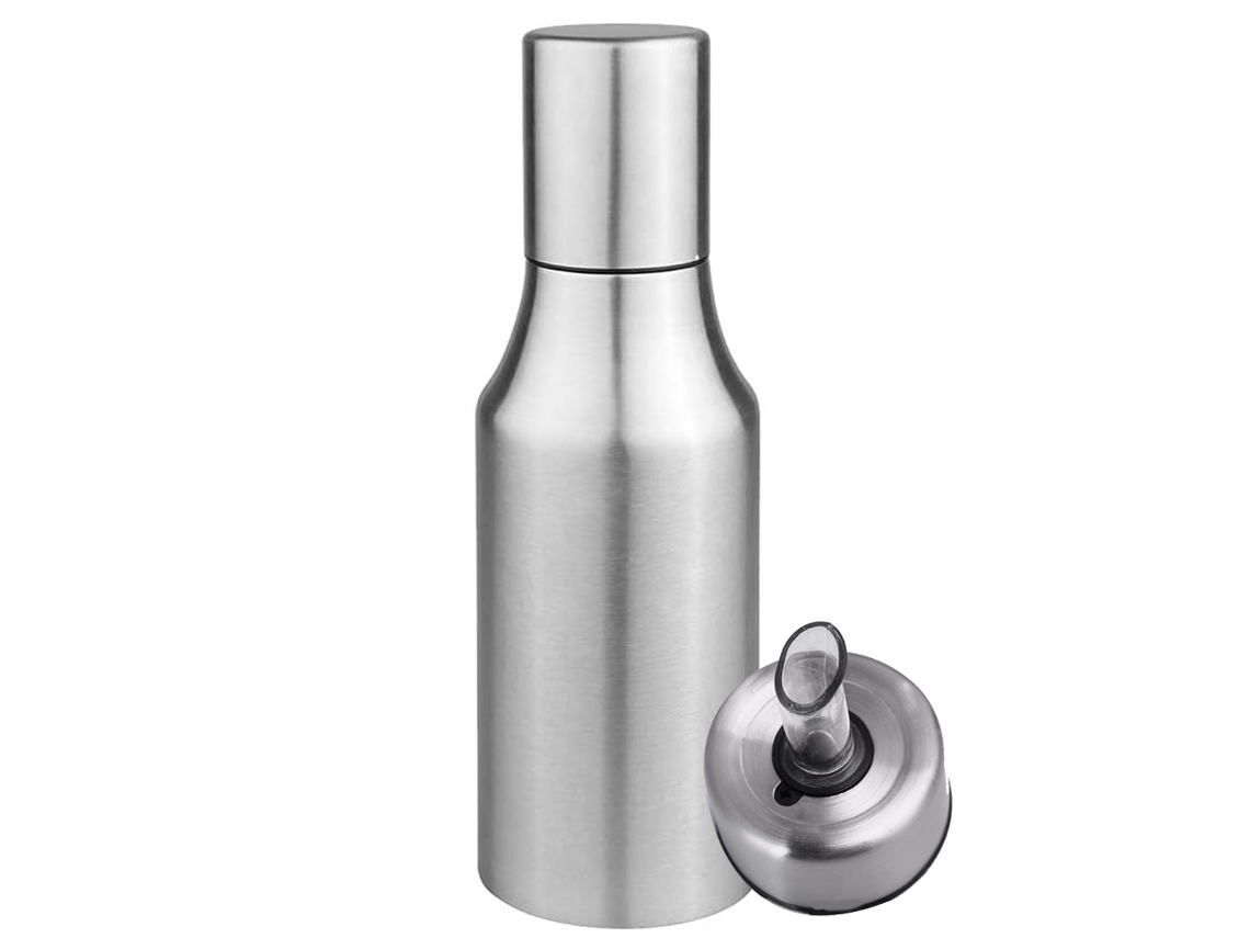 Dispensador de aceite de oliva de acero inoxidable, botella a prueba de fugas, ideal para cocina NEVEANCE