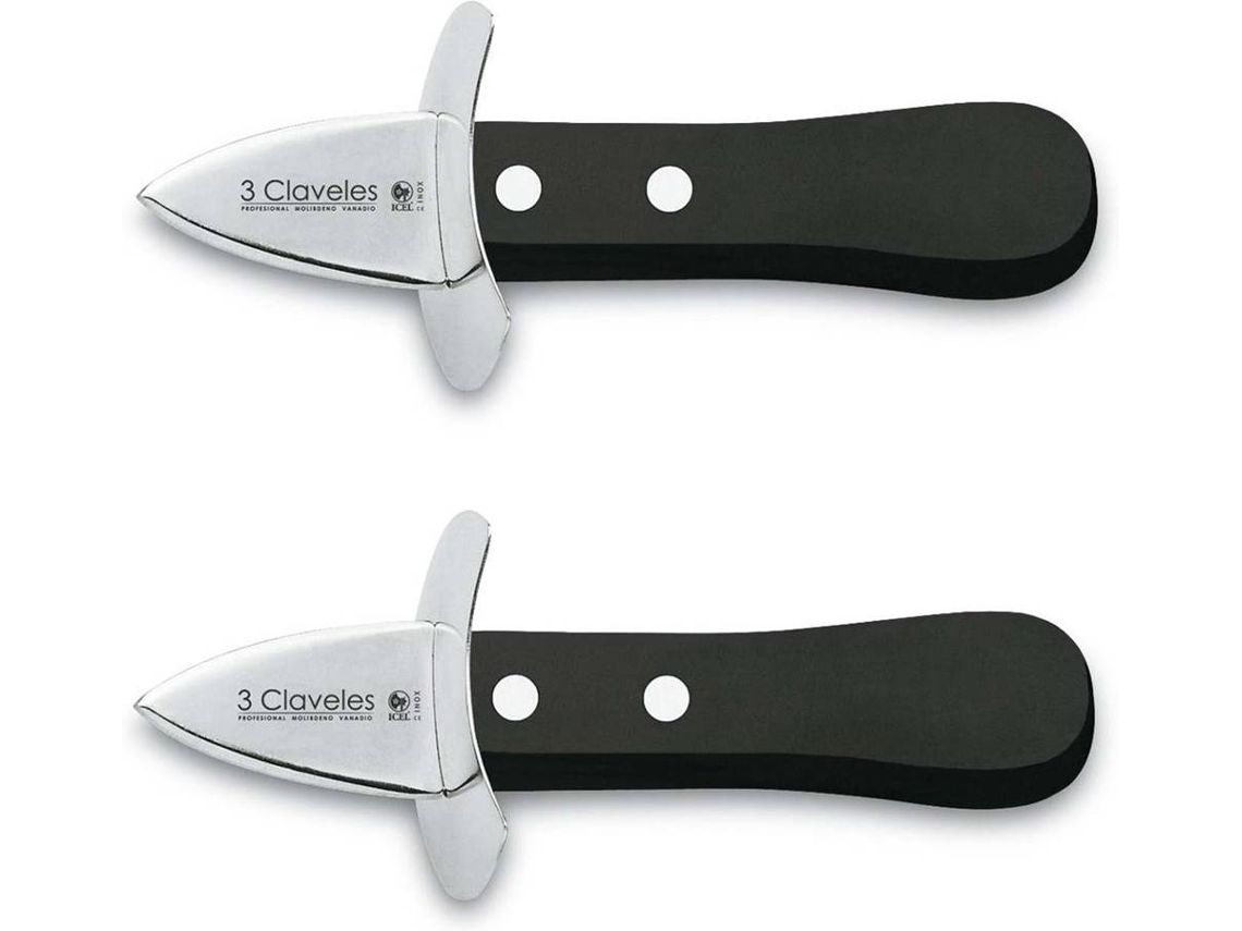 Abre Ostras 3 CLAVELES (Acero inoxidable - 5 cm - 2")