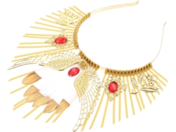 Nuobesty Tiara Gótica Amarela Feminina, Tiara Delicada Com Halo, Acessório Perfeito Para Festivais Com Tema De Deusa