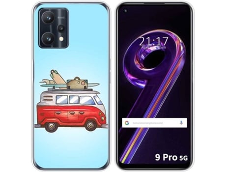 Carcasa para Realme 9 Pro 5G TUMUNDOSMARTPHONE Dibujos Furgoneta Multicolor