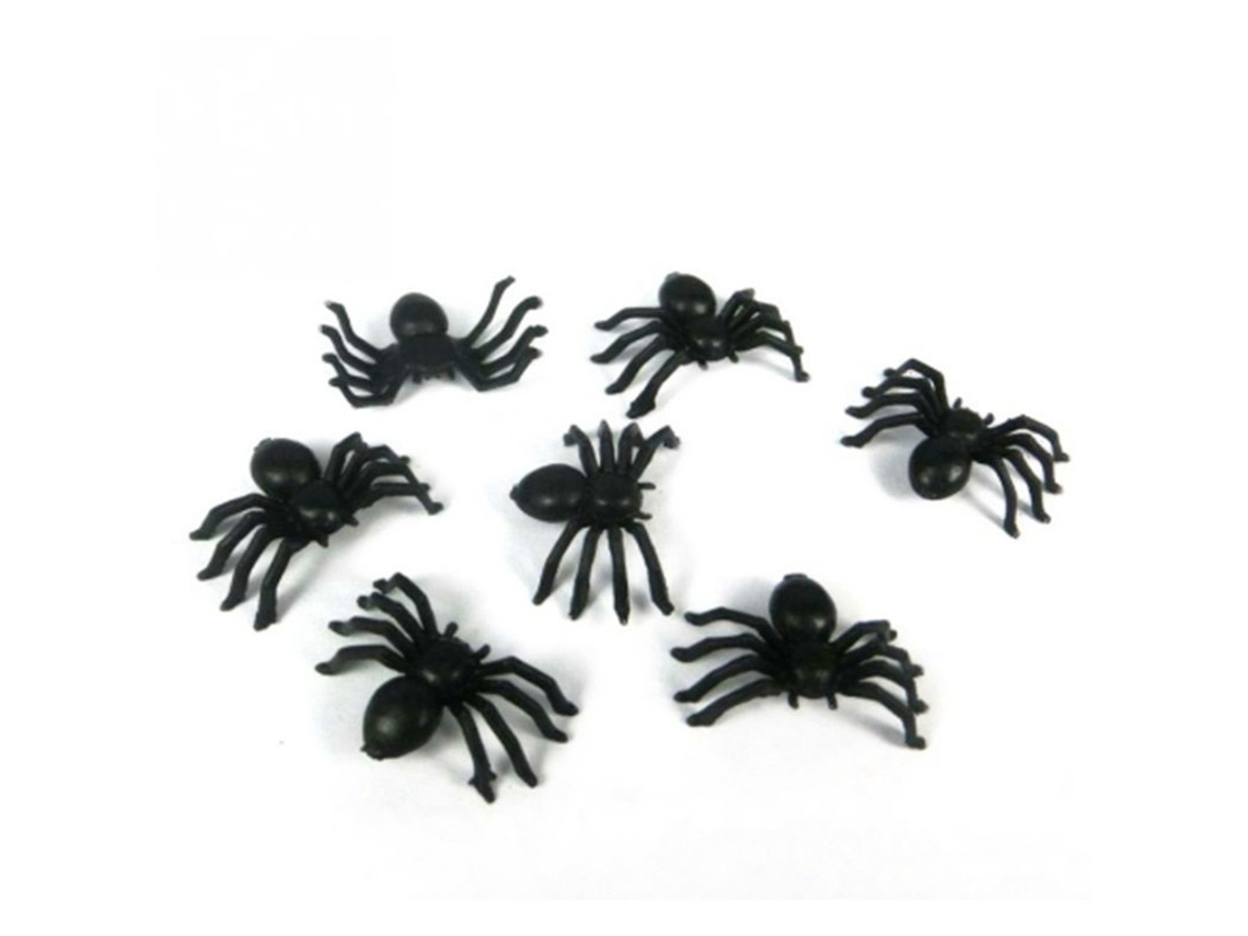 Mini Araña De Plástico Broma Juguete Cumpleaños Diy Decoración Fiesta Props