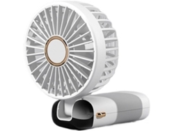 Mini Ventilador De Escritorio Usb Portátil Con Pantalla Led Ideal Para Viajes Autonomía 7 A